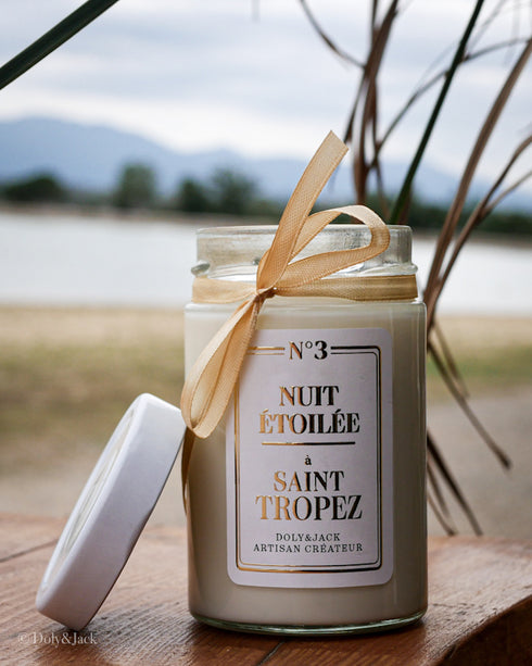 Bougie Nuit Étoilée à Saint-Tropez